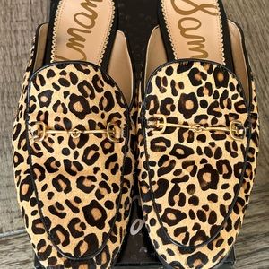 Sam Edelman Linnie Loafer Leopard Print Size 8 1/2